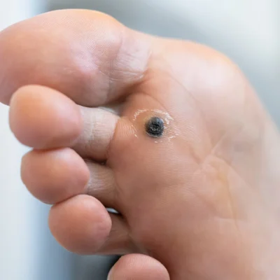 Tratar uma verruga plantar é como desvendar um pequeno enigma na sola de nossos pés. Os procedimentos dedicados a essa condição são um ato de coragem e autocuidado. Com paciência, os especialistas em podologia trabalham para eliminar essa pequena intrusa, aliviando a dor e o desconforto que ela causa. Assim como uma jornada em busca do tesouro escondido, esses procedimentos nos levam a um caminho de alívio e conforto, devolvendo aos nossos pés a liberdade de caminhar sem obstáculos relacionadas à idade.​